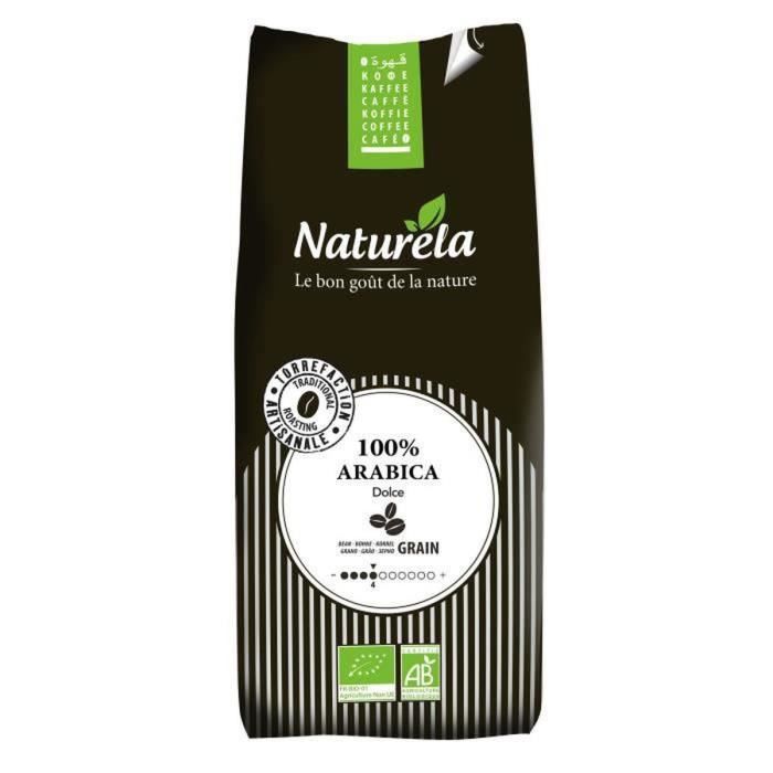 NATURELA Café en Grain Pur Arabica - 1kg