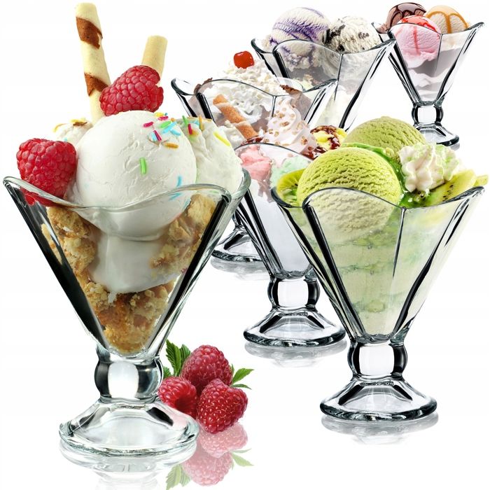 KADAX Coupes à Glace Desserts Coupes en Verre 6 pcs