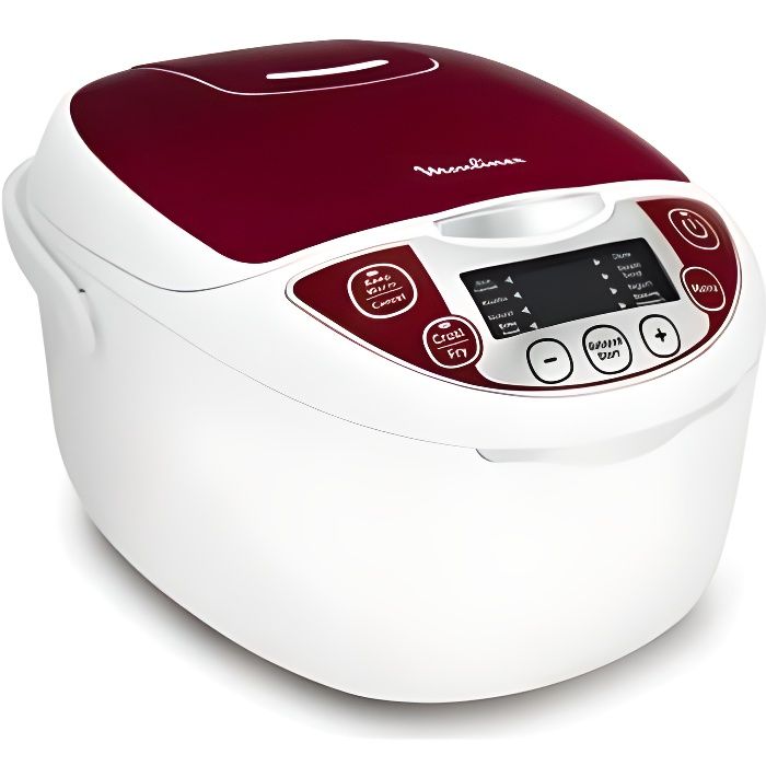 MOULINEX Moulinex MK705111 Multicuiseur Traditionnel 12-en-1 Rouge 5 L