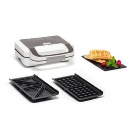 Tefal Appareil à croque + gaufre, Plaques amovibles, Rangement vertical