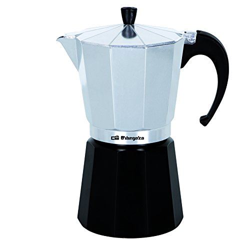 Orbegozo – Cafetière de alumini 6 tasses noir/argenté