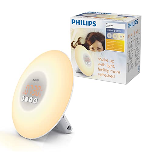 Philips Éveil Lumière avec 10 réglages d'intensité lumineuse, Signal sonore