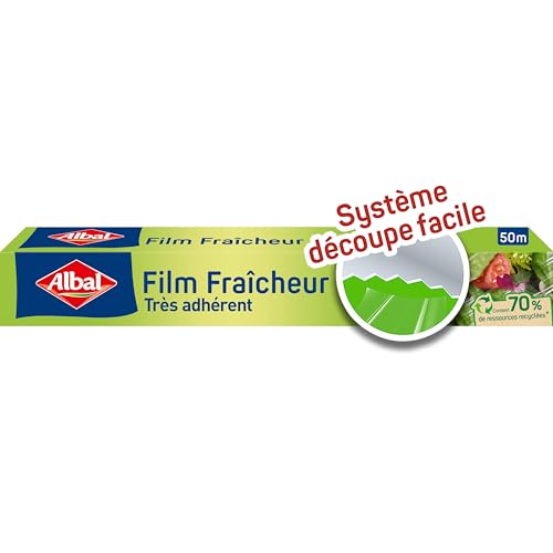 Albal - Film Fraicheur 50m - Film étirable - Préserve