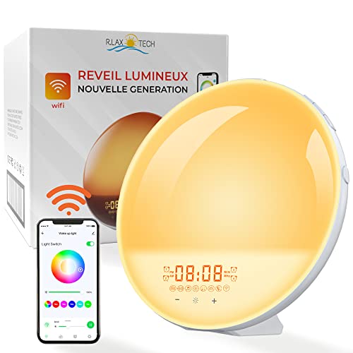 R.LAX TECH I Radio Eveil lumière LED pour un Réveil