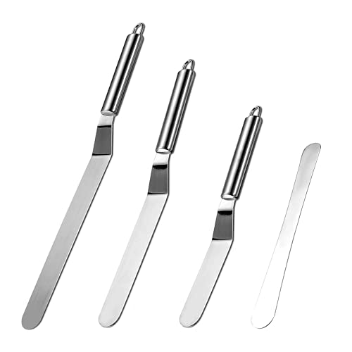 Spatule Patisserie Anglées, Spatule à Palette en Acier Inoxydable, décorative