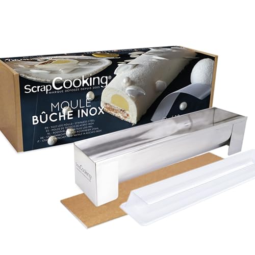 ScrapCooking - Kit Moule Bûche Inox - Gouttière à Bûche