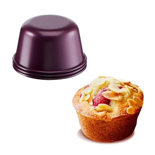 Tefal Creabake 3 moules à muffins 7,5 cm, Revêtement antiadhésif,