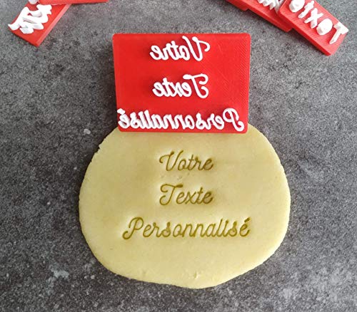 3DKOUPE - Tampon à biscuit personnalisable - Police d'écriture au