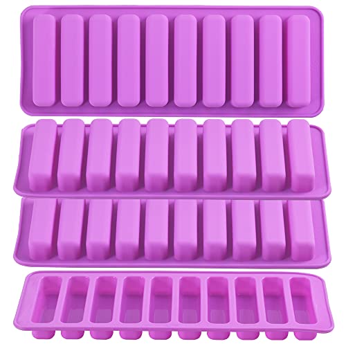 Newk Lot de 4 moules rectangulaires en silicone en forme