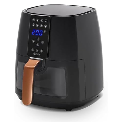 AMSTA AMDF45ADVB, Friteuse sans huile Airfryer 4L, Panneau contrôle digital,