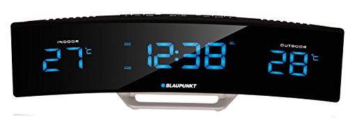 Blaupunkt CR12BK Radio-réveil avec écran LED, Affichage de la température