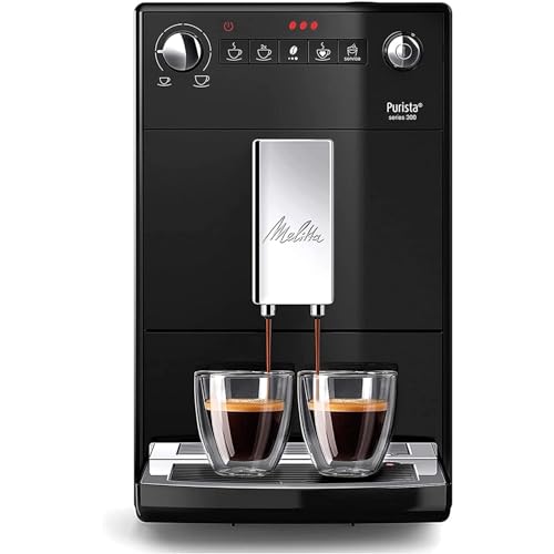 Melitta Purista Noire, Machine à Café à Grain avec Broyeur