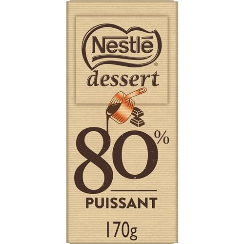 Nestlé Dessert - Chocolat Noir 80% à Pâtisser - Tablette
