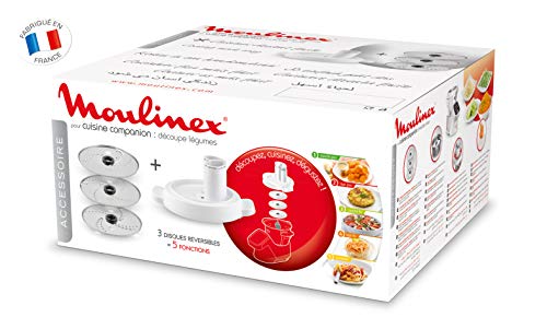 Moulinex Découpe-Légumes pour robot cuiseur Companion, Accessoire officiel, Râpe et