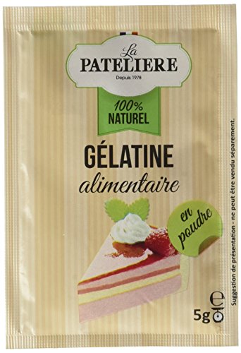 LA PATELIERE Gélatine Alimentaire Poudre 4 Sachets 5g