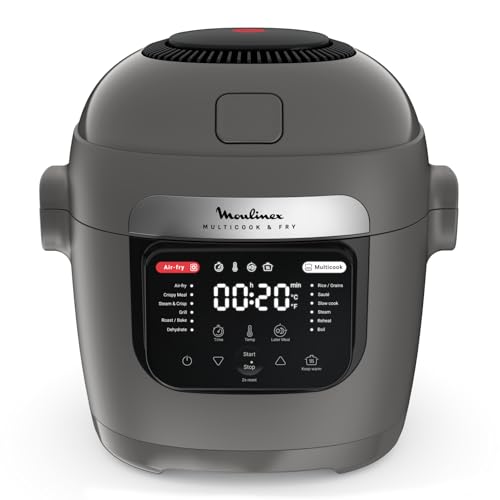 Moulinex Multicook & Fry, multicuiseur et air fryer intégré, 12programmes,
