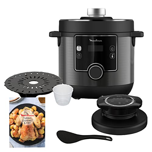 Moulinex CE7788 Turbo Cuisine et Fry Multicuiseur, Couvercle Turbo-Crisp multifonction,