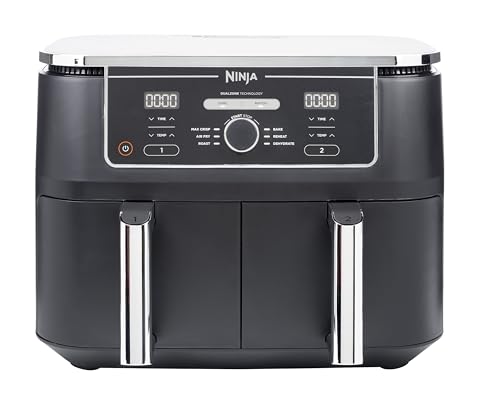 NINJA Foodi MAX Dual Zone Air Fryer, 2 Tiroirs, 9,5L,