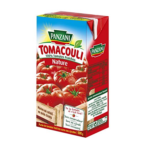 Panzani Brique Coulis de Tomates Nature Tomacouli 500 g