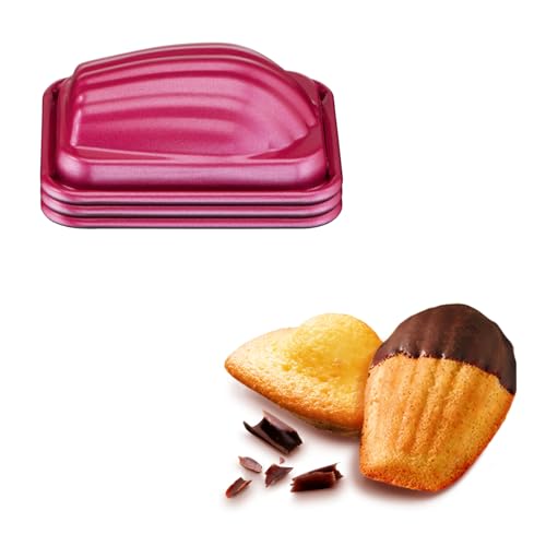 Tefal Creabake 3 moules à madeleines 8,3x6,5 cm Revêtement antiadhésif,