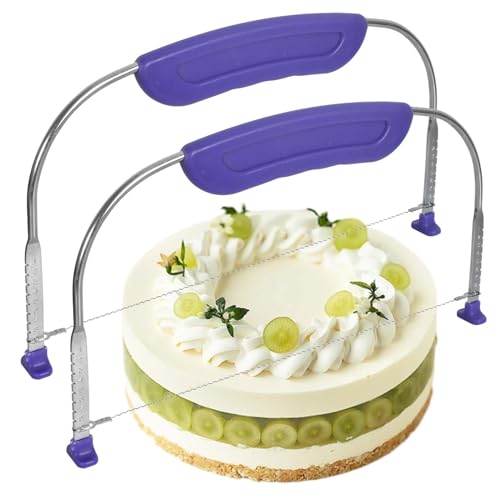 Trancheuses à Gâteau en Acier Inoxydable Couteau Gateau à Trancher