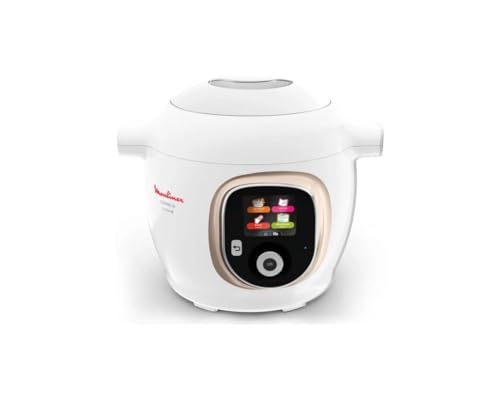 MOULINEX Multicuiseur CE86DA10 COOKEO Connect blanc 200 recettes