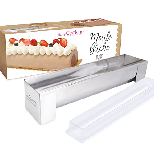 ScrapCooking - Kit Moule Bûche Inox - Gouttière à Bûche