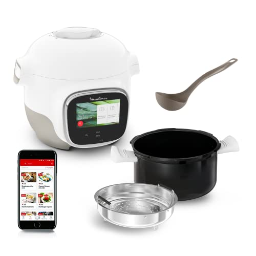 Moulinex Cookeo Touch Wifi Mini, Multicuiseur intelligent haute pression, 3