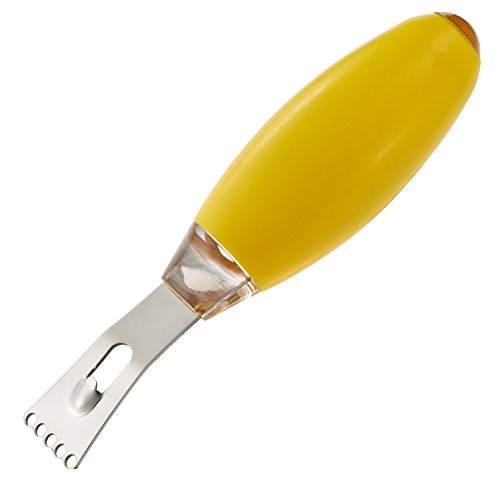 Tefal K2080514 Fresh Kitchen Zesteur Acier Inoxydable Jaune 13,4 x
