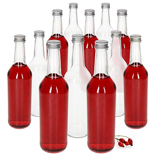 MamboCat Set de 12 bouteilles en verre de 500 ml