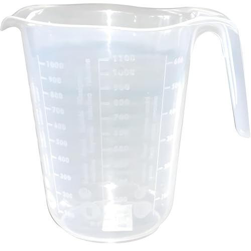 PARENCE.- Doseur en Plastique 1L- Mesure Précise, Grande Capacité 1000ML,