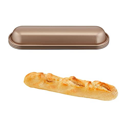 Tefal Lot de 3 moules à petite baguette, Revêtement antiadhésif,