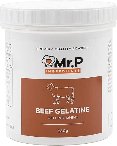 Mr.P Ingredients Gélatine Bovine 250g Poudre 250 Bloom Gèlifiant Idéal