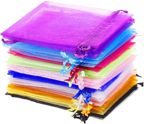 DERAYEE Sachet Organza,60 Pièces Sachet pour Lavande Vide Sachet pour