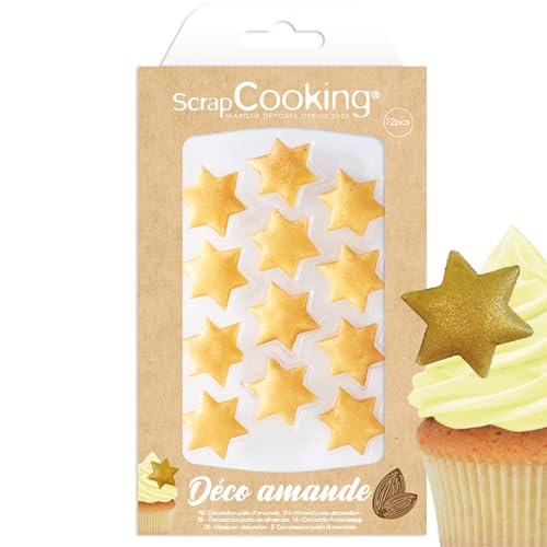 ScrapCooking - Décos en Pâte d’Amande « Étoiles Dorées »