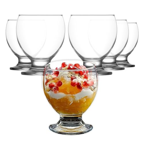 LAV Coupes à Glace en Verre Avec Pied - Lot