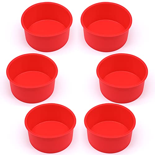 Moule à Gâteau en Silicone 4 Pouces, Moule Rond en