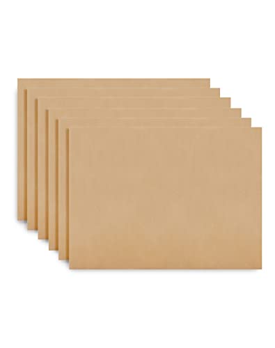 QWORK® 6 Pièces Papier Cuisson Réutilisable, Découpables Tapis De Cuisson,