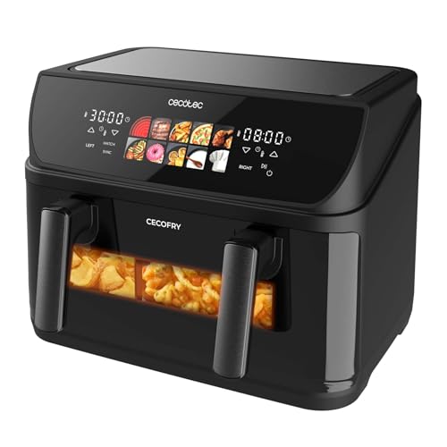 Cecotec Air Fryer Cecofry&Grill Duoheat 10000. Friteuse à Air sans