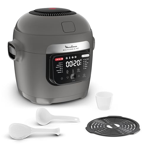 Moulinex Multicook & Fry, multicuiseur et air fryer intégré, 12programmes,