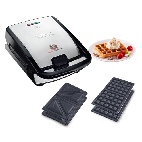 Tefal Appareil à gaufres et croque-monsieur, 2 jeux de plaques