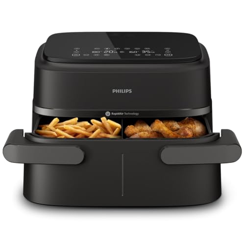 Philips Air Fryer Série 1000 Double Panier avec Séparateur Amovible