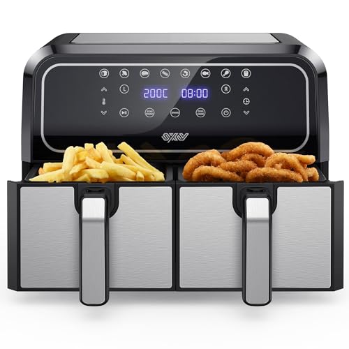 Innsky Friteuse Sans Huile Dual Zone, 8L Air Fryer avec