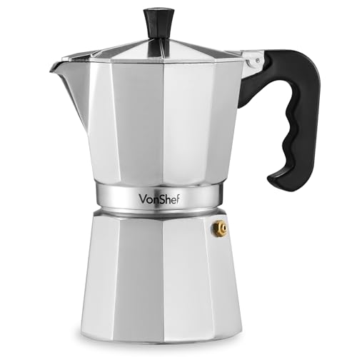 VonShef Cafetière Italienne - Cafetière Moka - Cafetière Italienne en