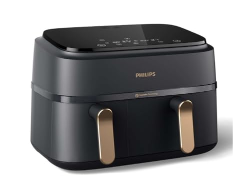 PHILIPS Friteuse à air chaud NA352/00 Airfryer 9L noir double