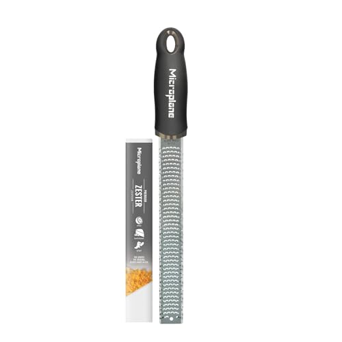 Microplane Râpe à zesteur en couleur Noir pour agrumes, parmesan,