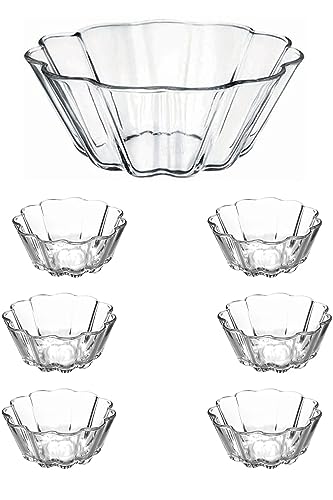Lot de 6 Bols En Verre 140 Ml Bols À