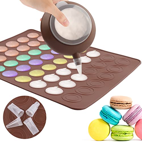 Vegena Tapis de Cuisson Macarons, Plaque à Macarons en Silicone