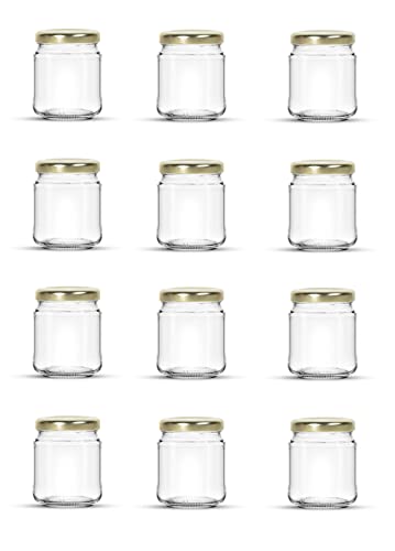 Aucomptoirdesflacons 12 x Pot conservation verre 106 ml - étiquettes