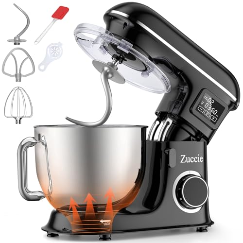 Zuccie Robot Pâtissier 1500W 8L Robot Patissier Multifonctions Écran LCD